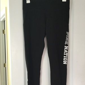 VS PINK yoga pants with side pockets.
